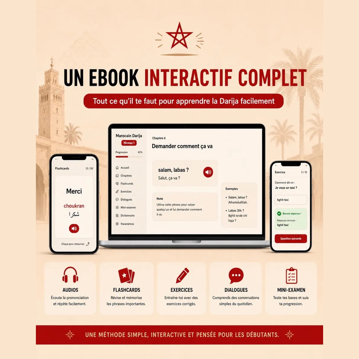 Marocain Darija · Niveau 1 E Book Interactif