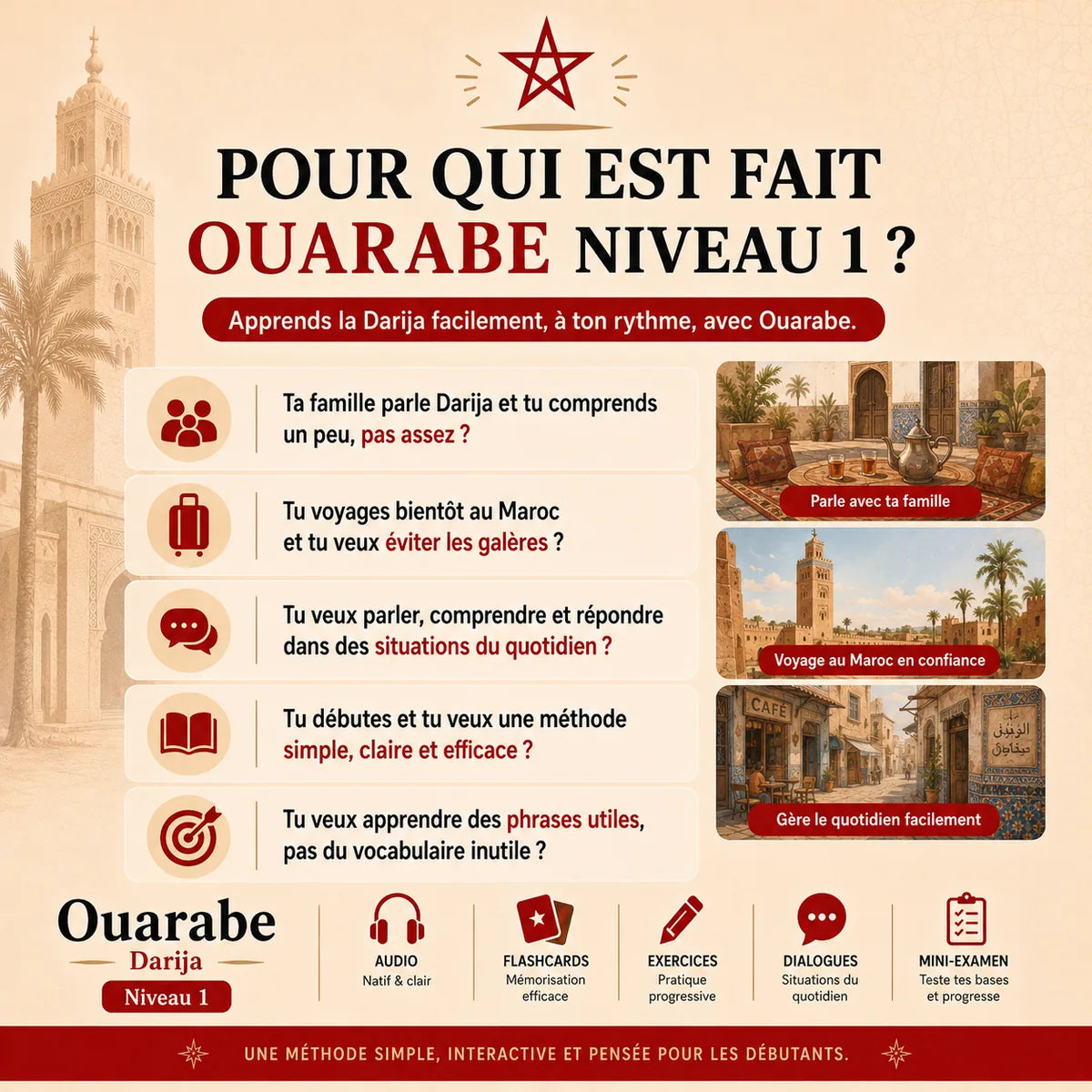 Marocain Darija · Niveau 1 E Book Interactif