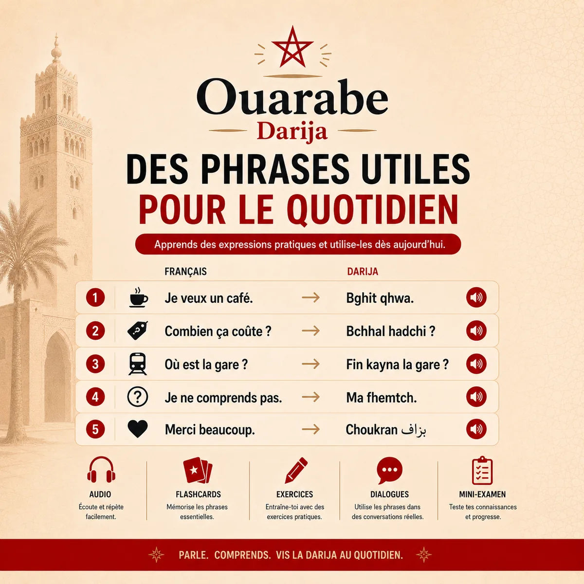 Marocain Darija · Niveau 1 E Book Interactif